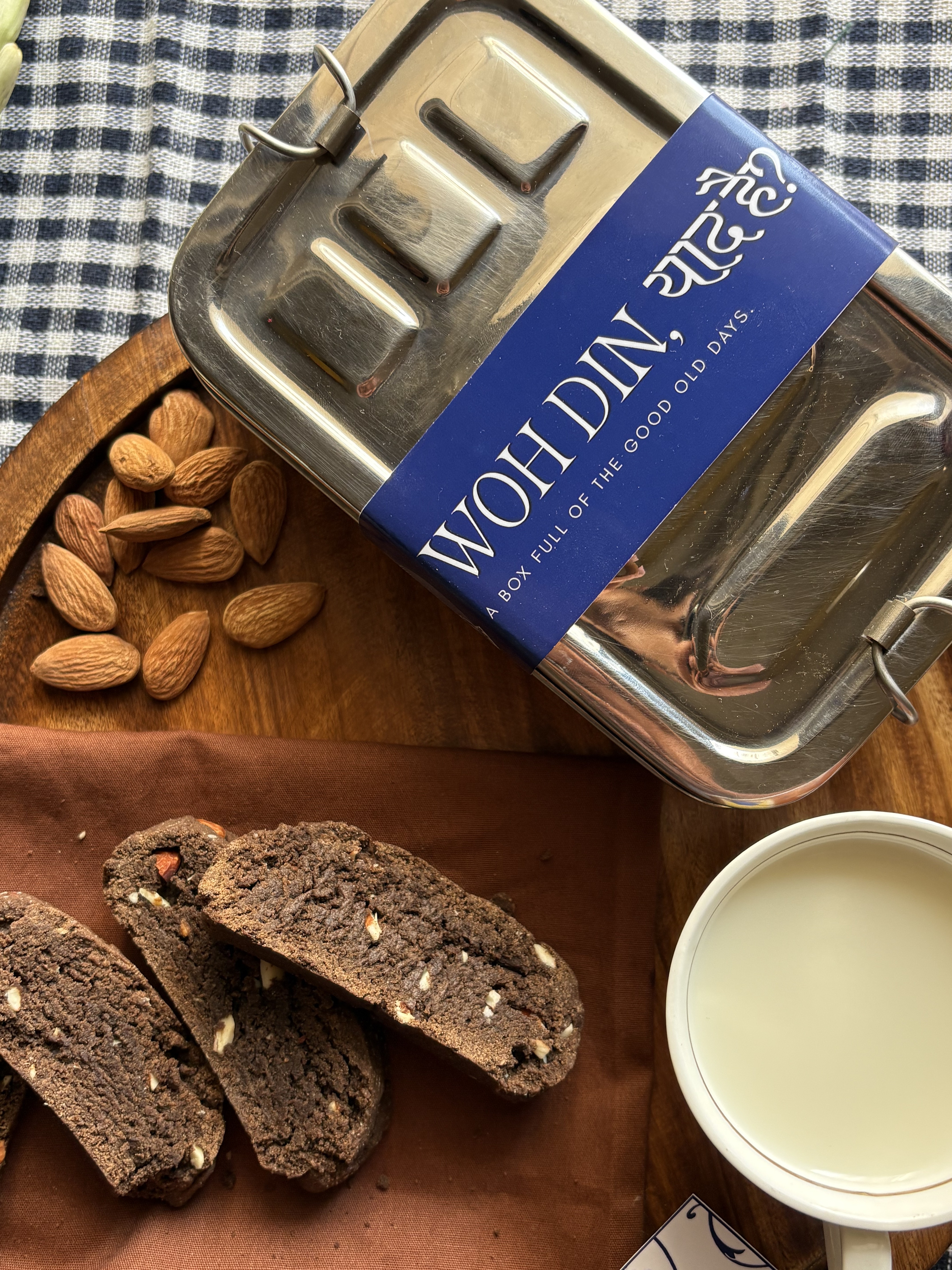 Almond Chocolate Biscotti, third angle